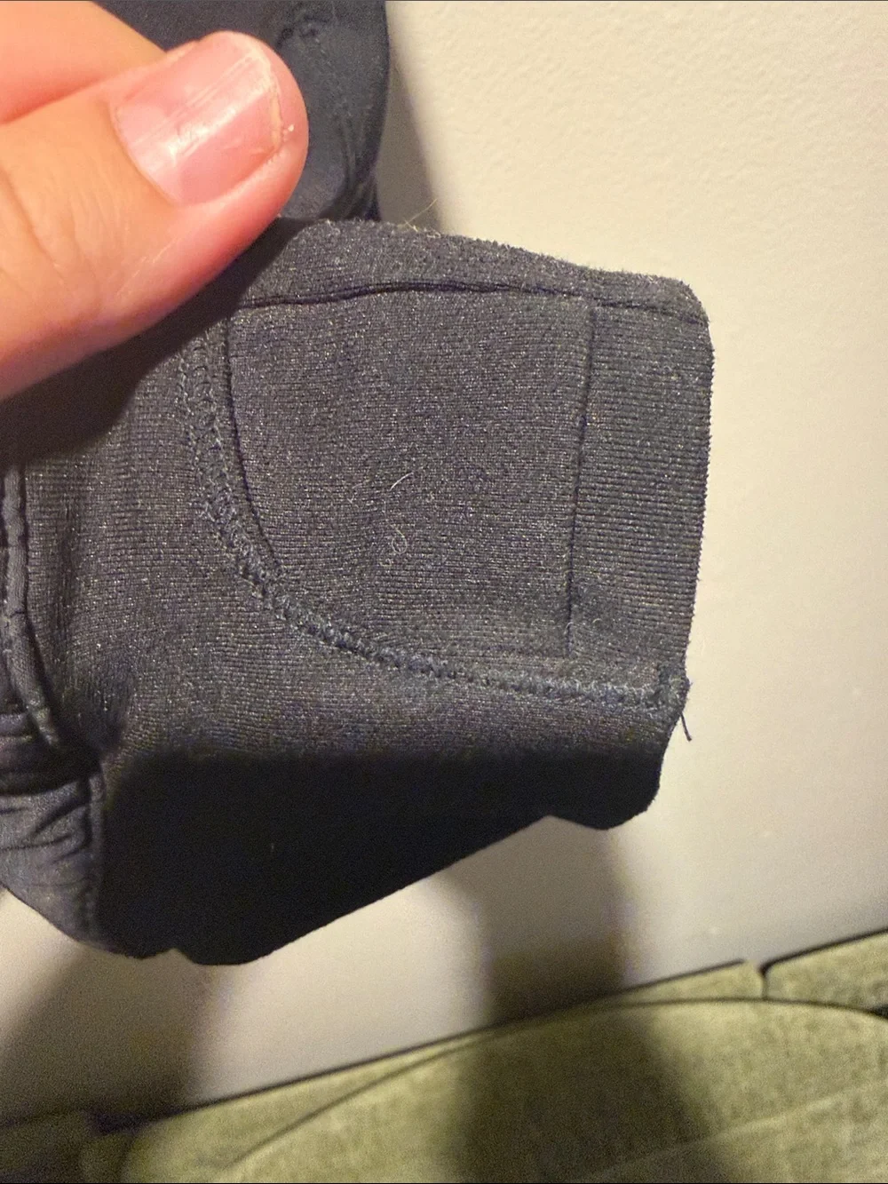 Athleta Black Quilted Hooded Puffer Jacket